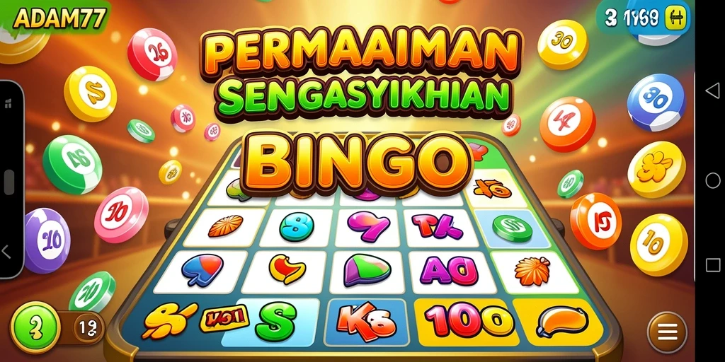 Screenshot gameplay ADAM77 menampilkan suasana seru permainan Bingo.
