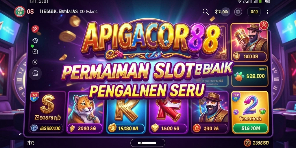 Gameplay seru di APIGACOR88 dengan berbagai tema slot menarik.
