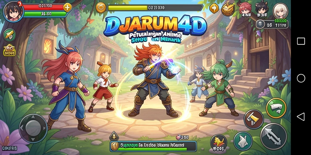 Tampilan gameplay menarik dari DJARUM4D yang penuh warna.