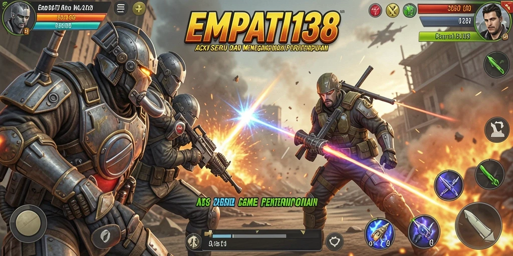 Tangkapan layar menunjukkan aksi seru dalam pertempuran di EMPATI138.
