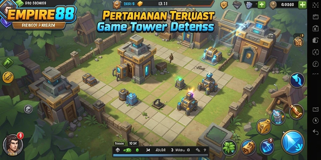 Tangkapan layar gameplay EMPIRE88 menunjukkan aksi pertahanan menawan.
