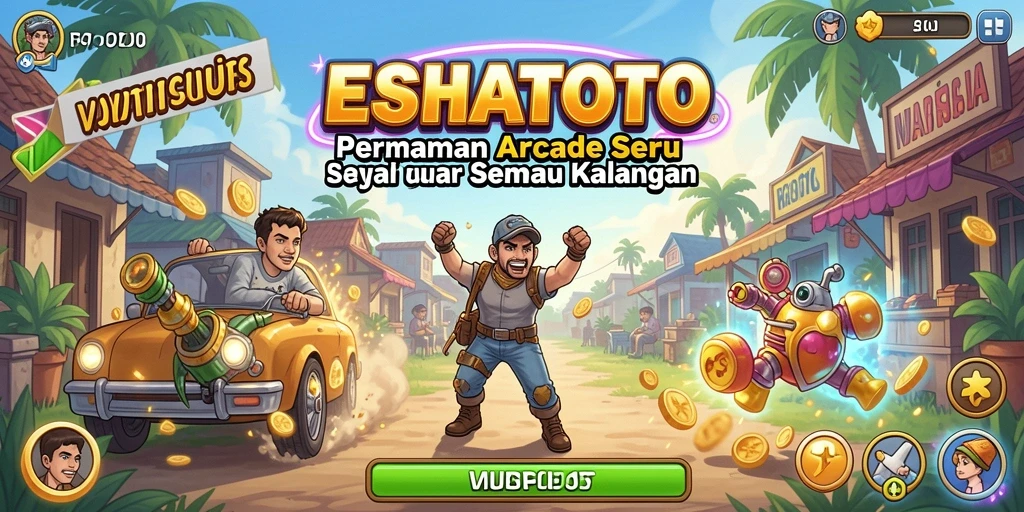 Tampilan Screenshoot Gameplay ESHATOTO yang penuh aksi Arcade.