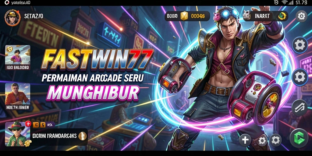 Screenshot menampilkan aksi seru dalam gameplay Arcade FASTWIN77.