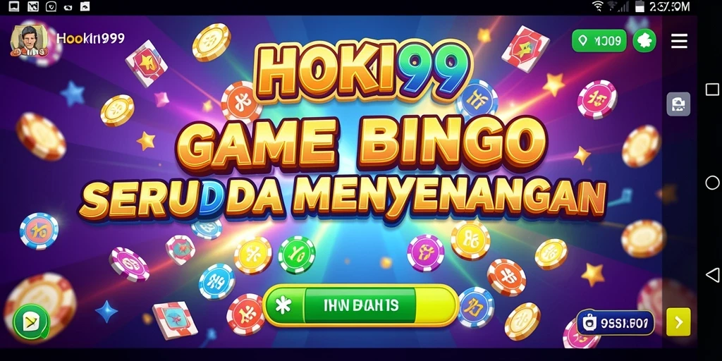 Tampilan gameplay Bingo yang seru dan interaktif.