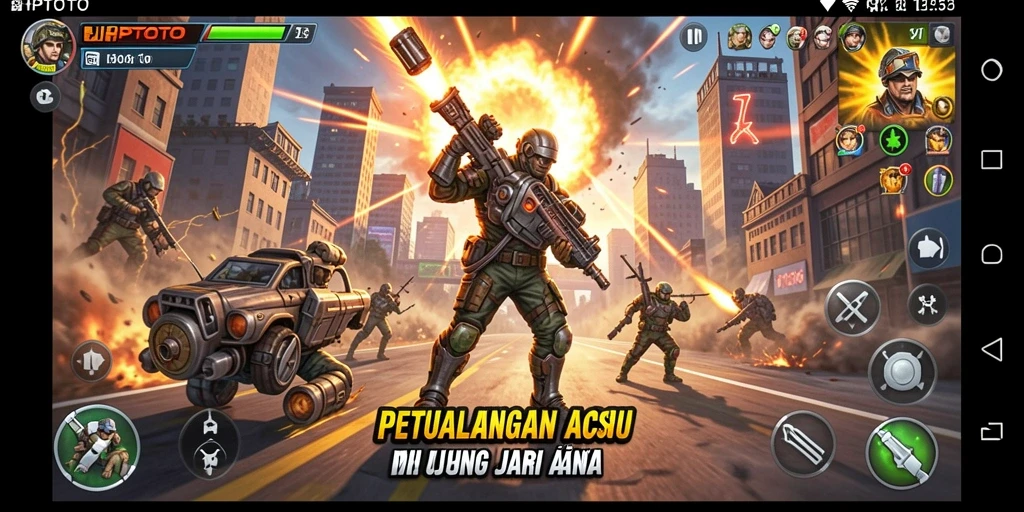 Screenshot utama HPTOTO menampilkan aksi mendebarkan dalam permainan.