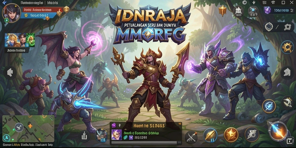 Tampilan menarik gameplay di dunia MMORPG IDNRAJA.