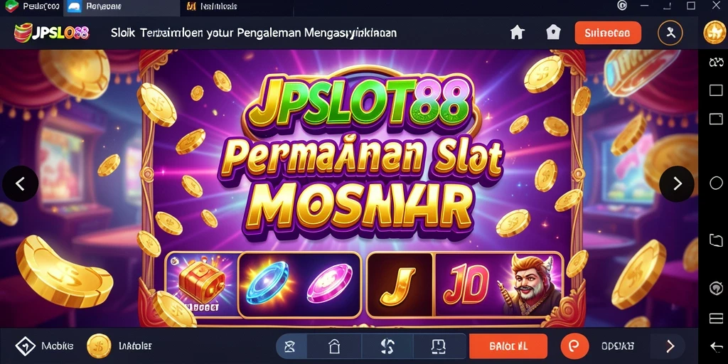 Tampilan gameplay JPSLOT88 dengan grafis slot yang menarik dan interaktif.
