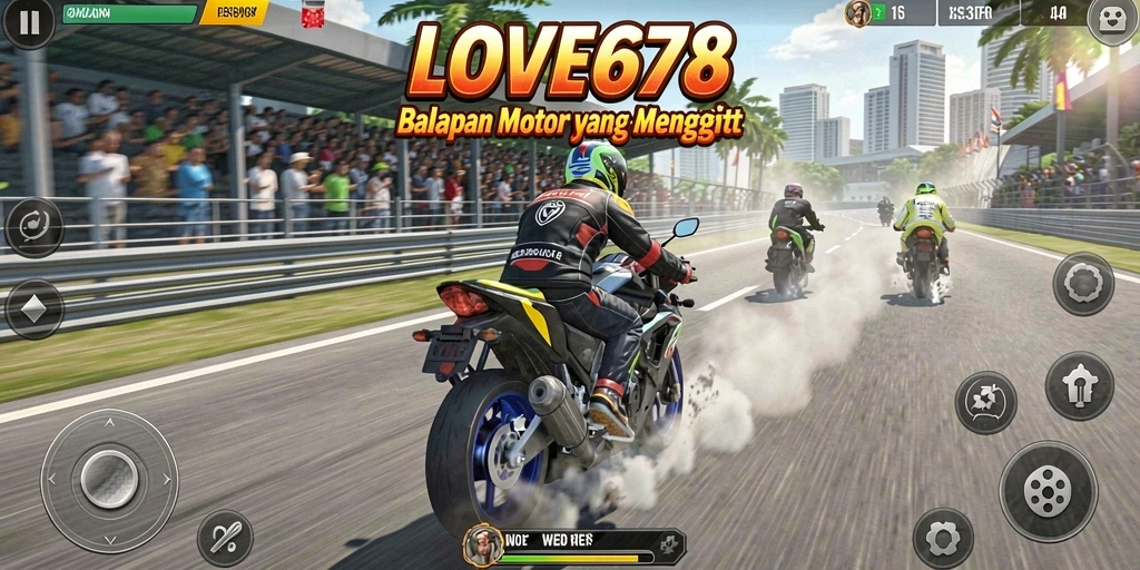 Gameplay seru dari balapan motor di LOVE678.