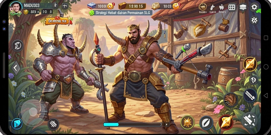 Tampilan gameplay SLG yang menarik di MADU303.