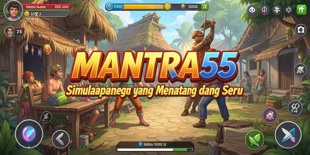 Tampilan gameplay MANTRA55 yang realistis dan mendalam.