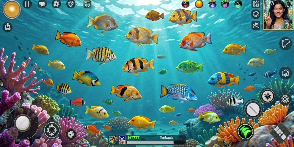Screenshot gameplay MT777 menampilkan aksi seru saat menangkap ikan.