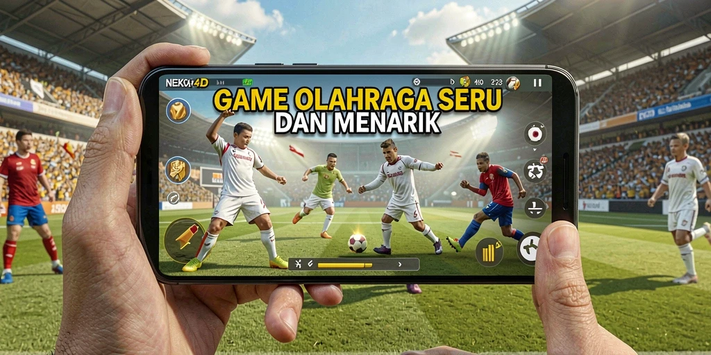Tampilan seru gameplay NEKO4D yang penuh aksi olahraga.