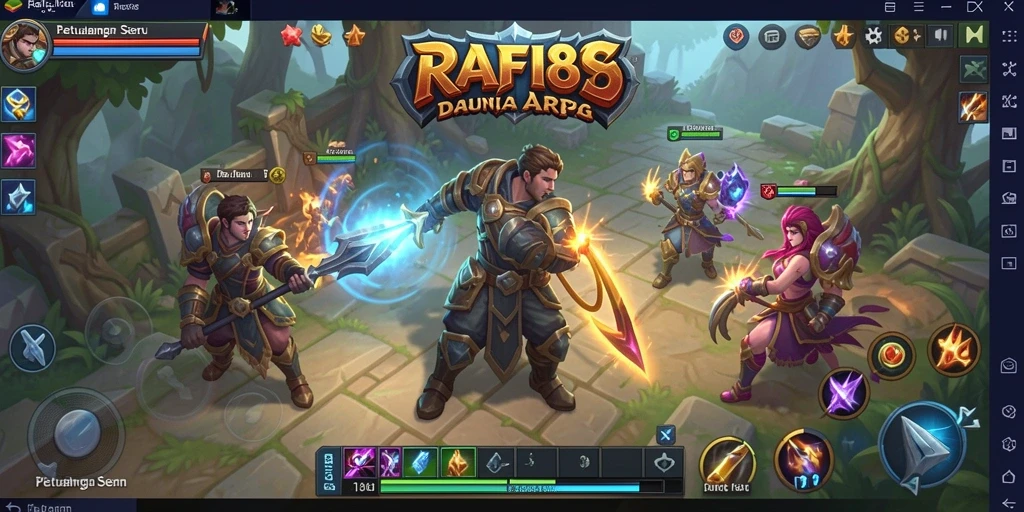 Tangkapan layar gameplay <strong>RAFI88</strong> memperlihatkan aksi seru dalam pertarungan ARPG.