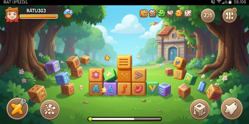 Screenshot gameplay RATU303 menunjukkan momen seru dalam menyelesaikan puzzle.