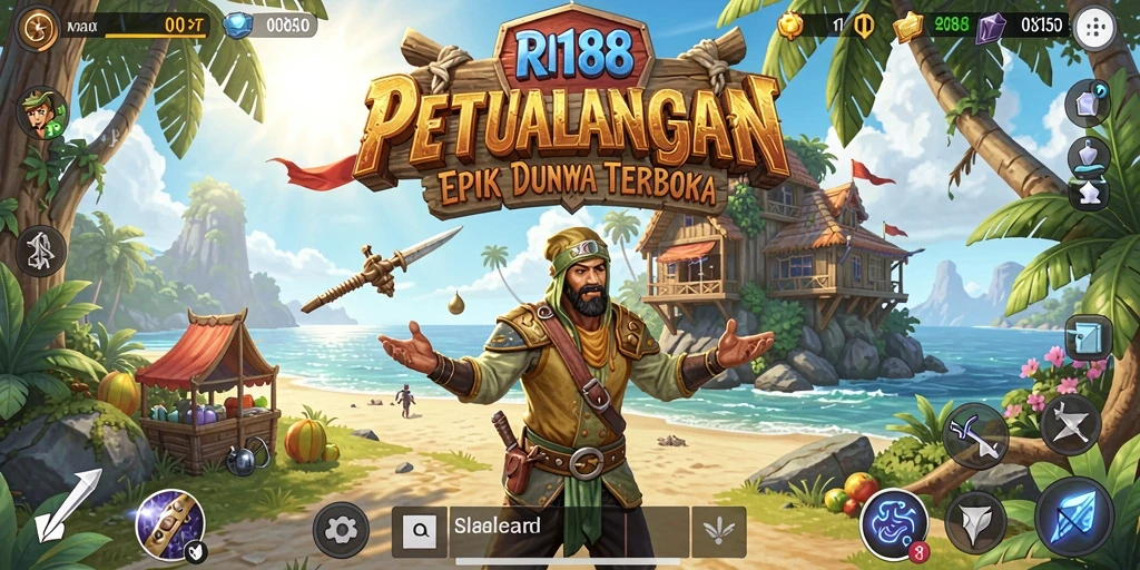 Screenshot menampilkan gameplay seru di dunia terbuka RI188.