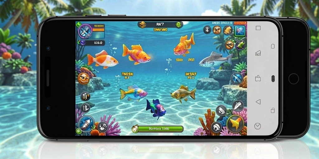 Gameplay seru RK77 dengan aksi menangkap ikan yang mendebarkan.