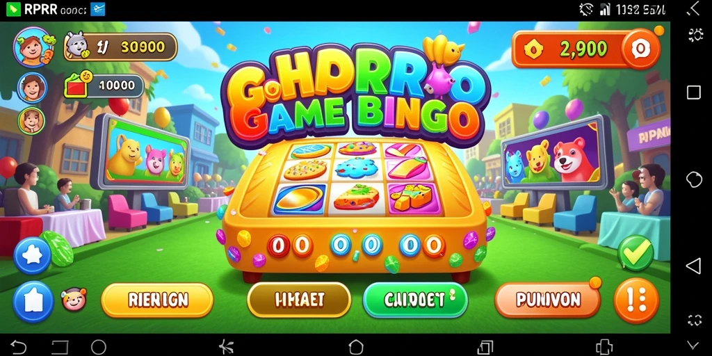 Screenshot gameplay RPRR yang menampilkan keseruan bermain Bingo.