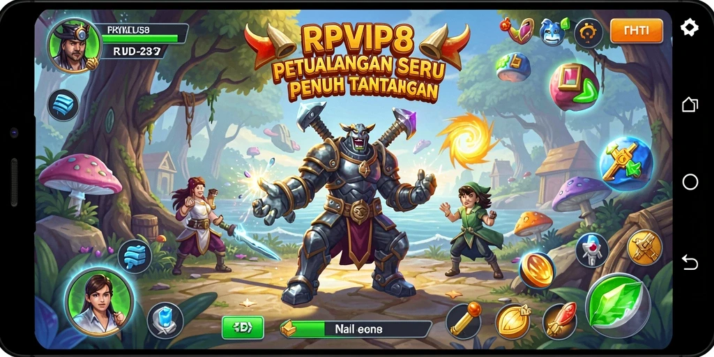 Screenshot RPVIP8 menampilkan aksi mendebarkan dalam dunia petualangan.