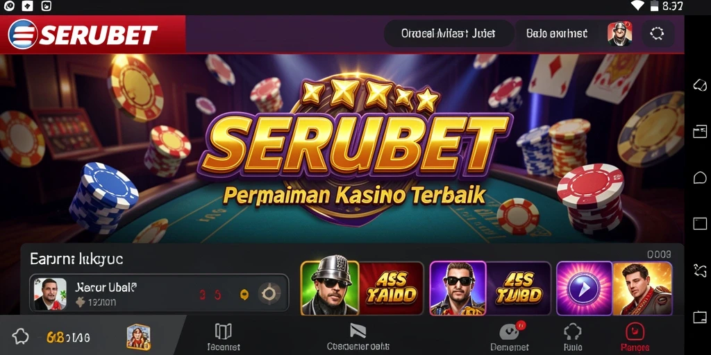 Tampilan gameplay SERUBET yang seru dan mendebarkan.