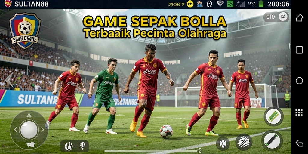 Tampilan gameplay SULTAN88 dengan aksi sepak bola yang mendebarkan.