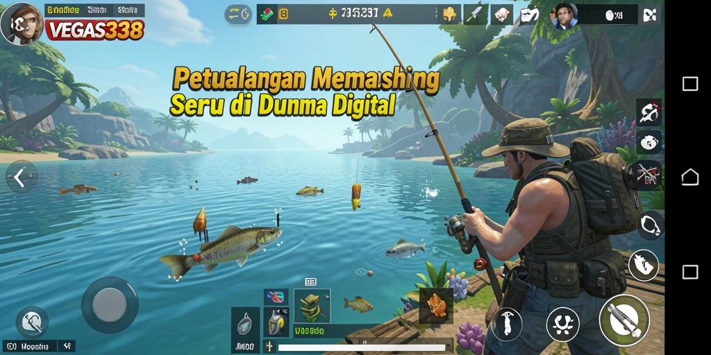 Tampilan gameplay seru dalam VEGAS338 dengan berbagai ikan menarik.