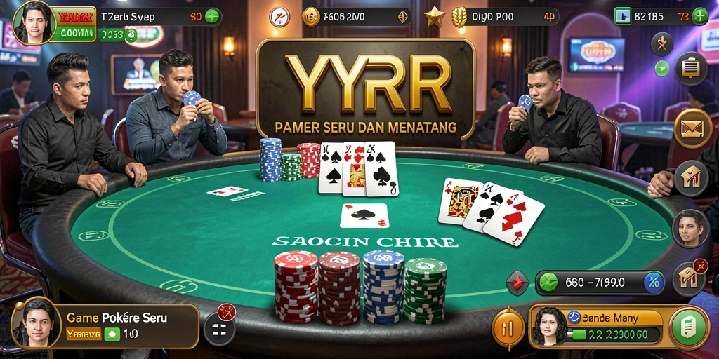 Tangkapan layar gameplay poker di YYRR yang asyik dan interaktif.