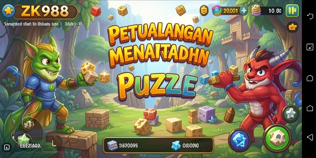 Tampilan gameplay menarik dari ZK988 dengan teka-teki menantang.